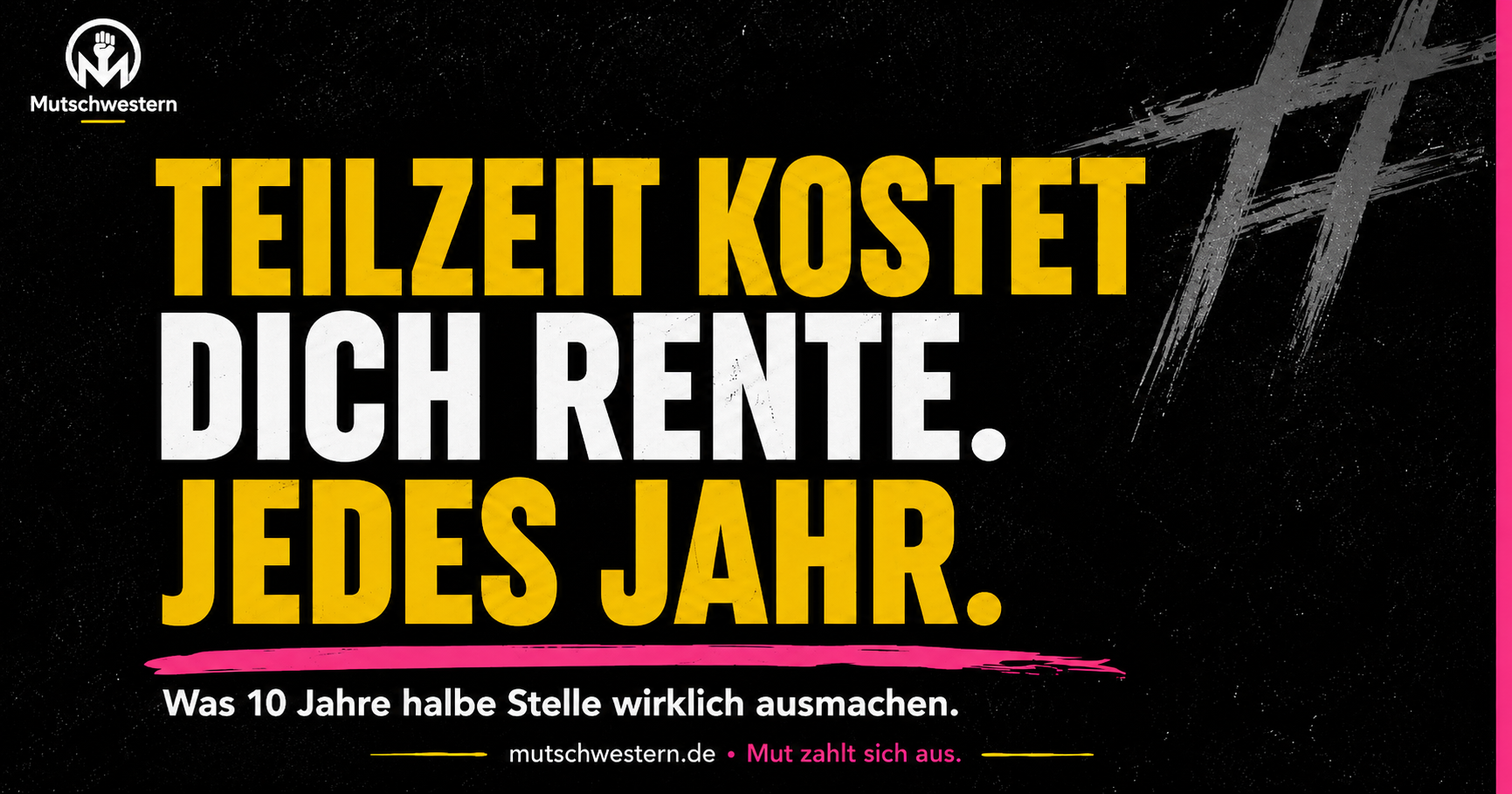 Teilzeit und Rente: Was dich jedes Teilzeitjahr wirklich kostet