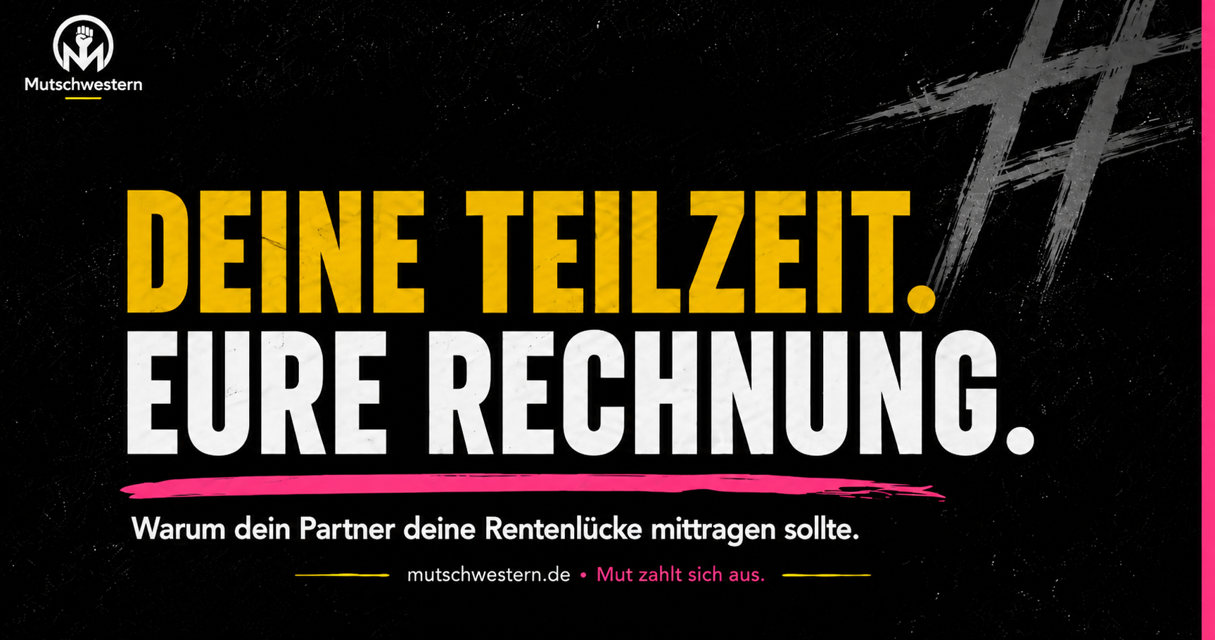 Deine Teilzeit, eure Rechnung: Warum dein Partner deine Rentenlücke mittragen sollte